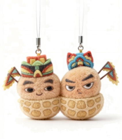 如意贴毛绒挂件