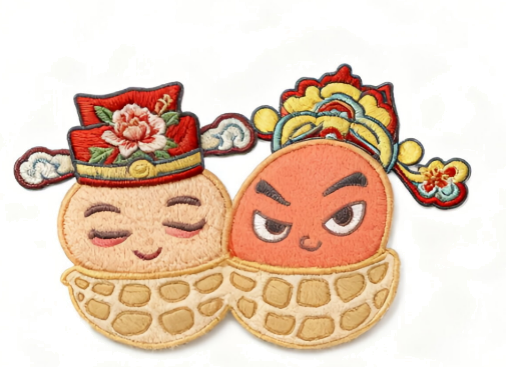 宋韵花生绣贴